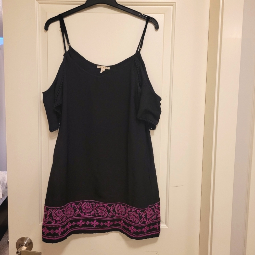 "Miami" black mini dress in Medium from Francesca's